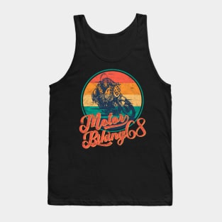 Motor Biking 68 / Vintage Motorcycle Rider Tank Top